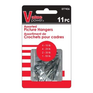 Value Power Picture Hangers 11pc