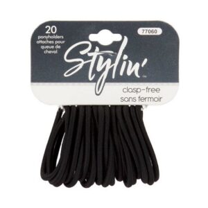 Stylin Ponyholder Black 20pc #77060