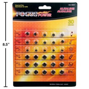 Focus Button Various Batteries 30pc #86017