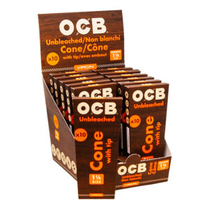 OCB Unbleached Cones 1.25 (pack of 12)