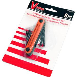 Value Power Folding Hex Key Wrench Set 8pc VP01684