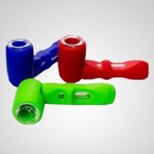 Silicone Pipe 4" with Glass Insert