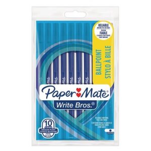 Paper Mate Write Bros Pens Blue 10pcs