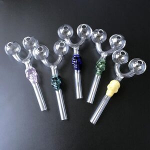 Skull Double Oill Ball Pipe