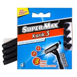 Supermax Kwik3 Razor 4pk